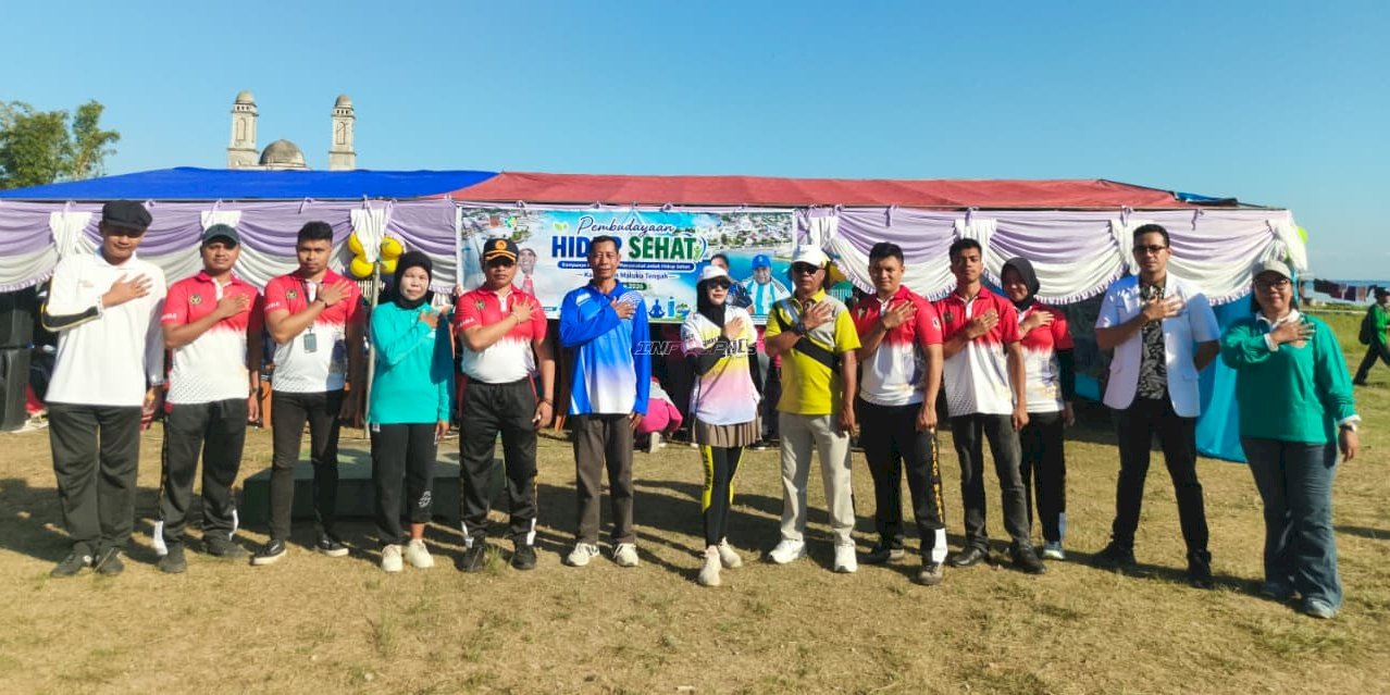 Lapas Wahai dan Dinkes Malteng Sinergi Kampanye Hidup Sehat di Lapangan Merdeka