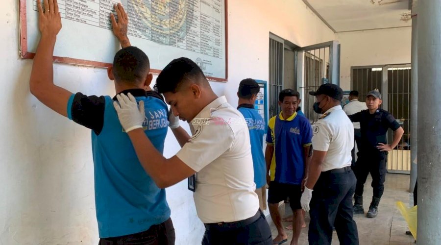 Deteksi Dini Halinar, Lapas Atambua Gelar Razia  Blok Hunian & Tes Urine