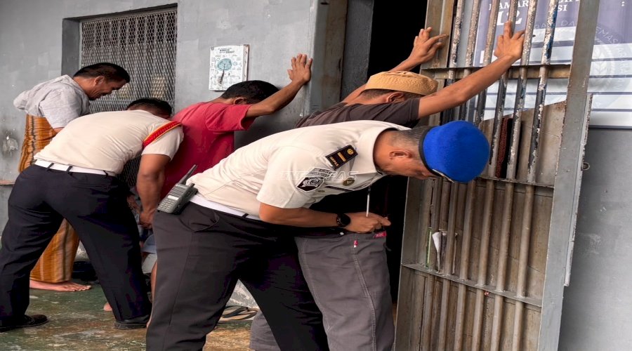 Rutan Pasangkayu Razia Kamar Hunian di Blok Isolasi, Nihil Narkoba dan Handphone