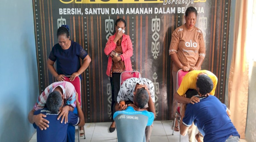 Bersama Anak Binaan, Lapas Saumlaki Hadirkan Momen Haru di Hari Anak Nasional