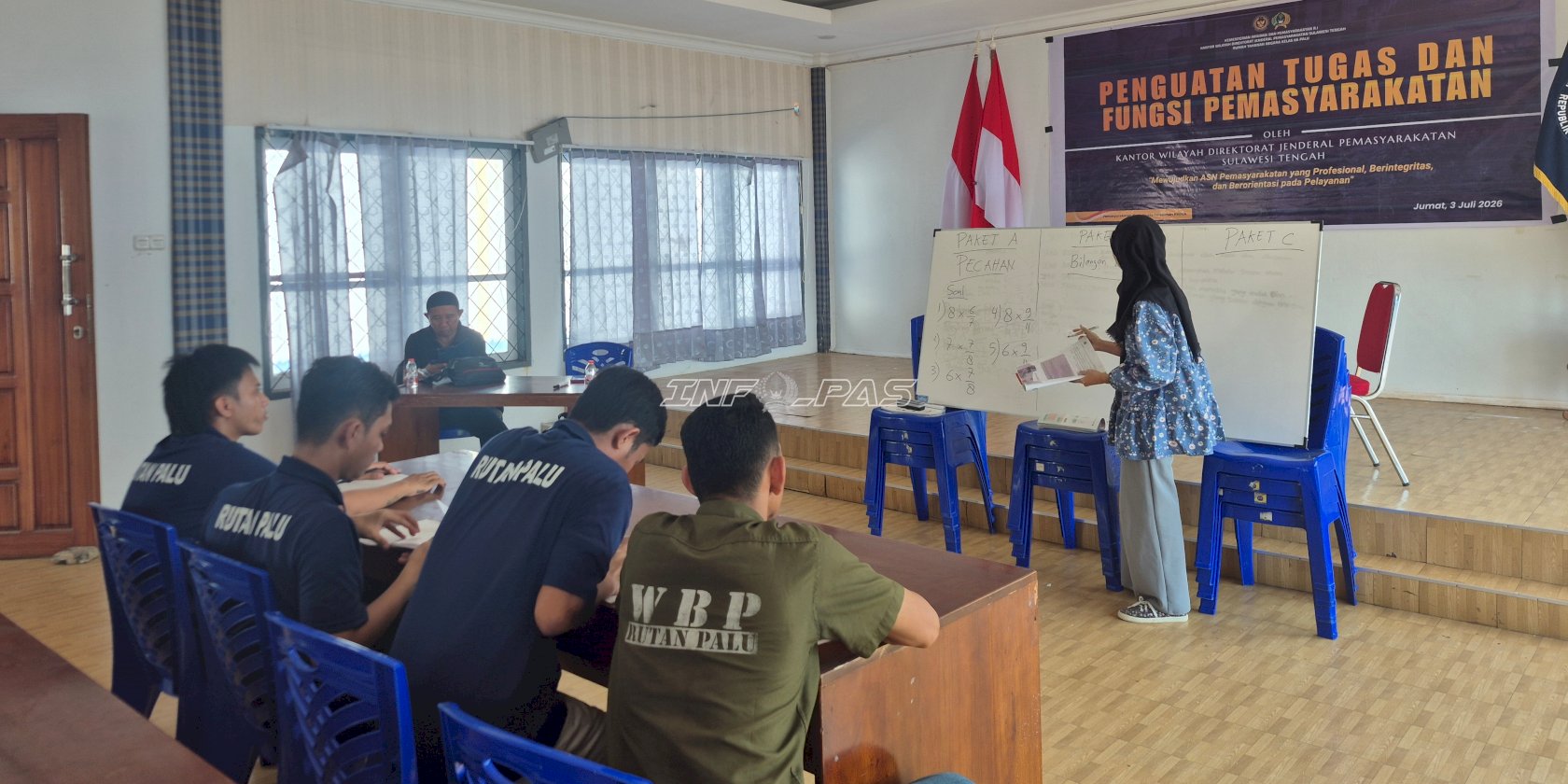 Warga Binaan Rutan Palu Pelajari Matematika lewat Pendidikan Kesetaraan