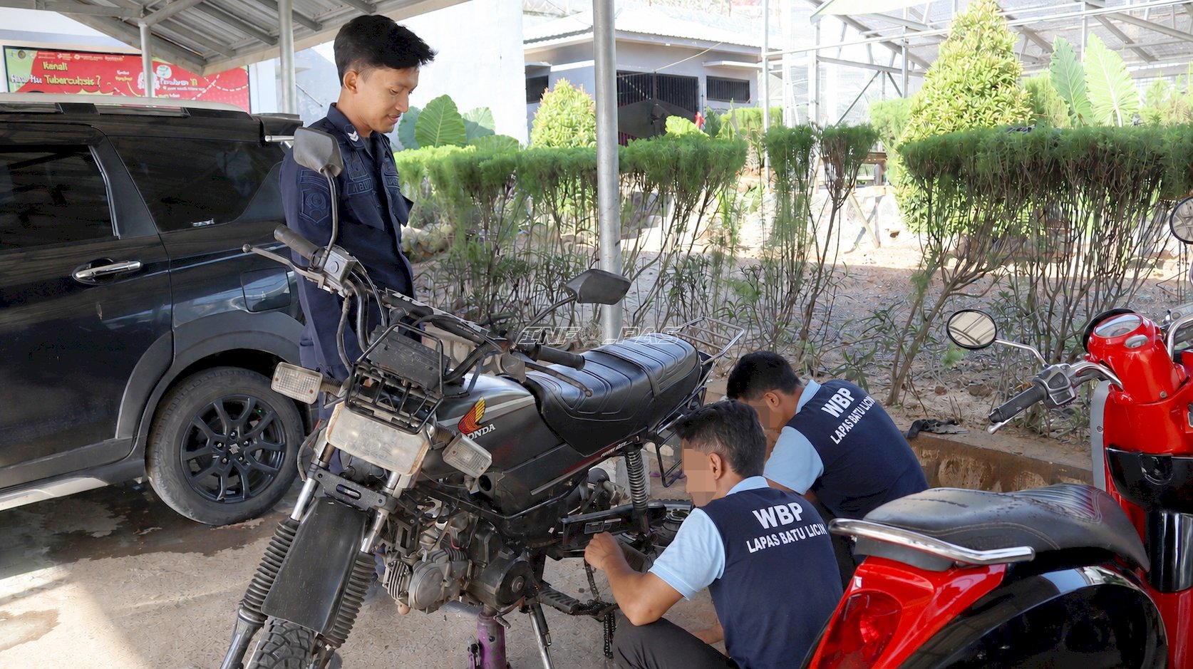 Bengkel Motor Lapas Batulicin Asah Keterampilan Otomotif Warga Binaan
