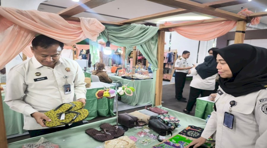 Tinjau Bazar di Balai Kota, Kakanwil Ditjenpas DK Jakarta Apresiasi Karya dan Kreativitas Warga Binaan