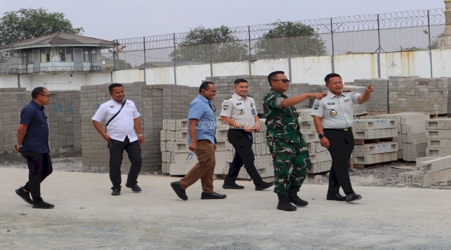 Kedatangan Korem 052/Wijayakrama, Lapas Kelas I Tangerang Perkuat Kepercayaan lewat Jawara Beton