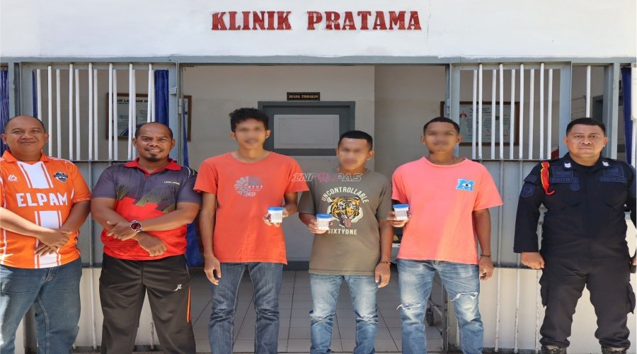 Deteksi Dini Narkoba, Lapas Ambon Tes Urine Warga Binaan Baru 