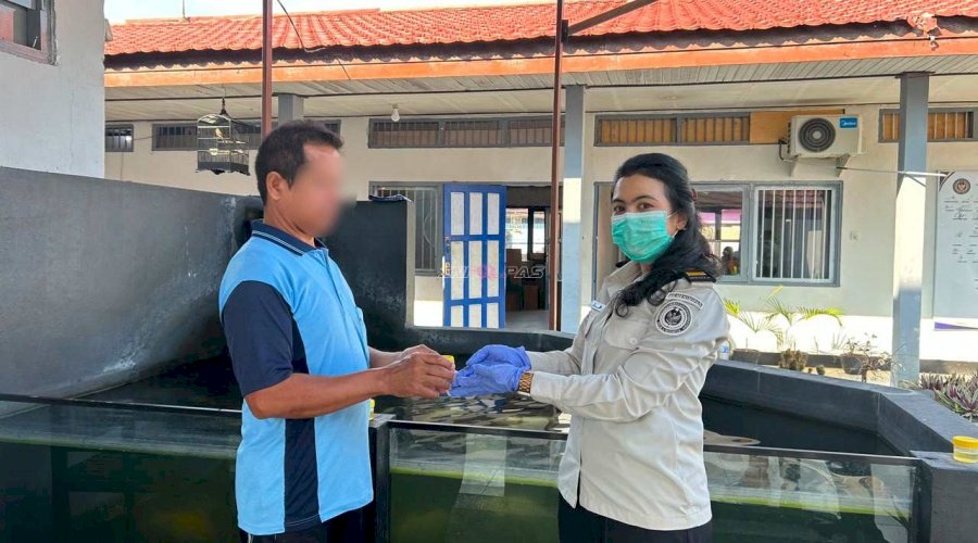 Deteksi Dini Penyalahgunaan Narkoba, Rutan Marabahan Tes Urine Petugas dan Warga Binaan