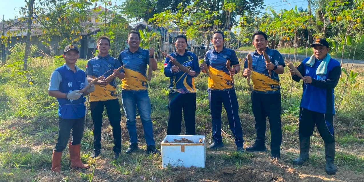Lapas Tanjung Panen 15 Kg Singkong, Perkuat Program Kemandirian Pangan Warga Binaan