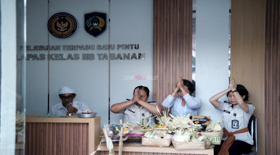 Upakara Ruang PTSP, Komitmen Lapas Tabanan Tingkatkan Pelayanan