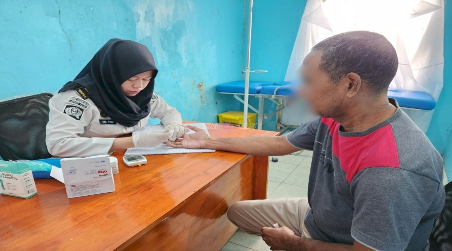 Layanan Kesehatan Intensif, Lapas Tual Gelar Pemeriksaan Rutin bagi Warga Binaan
