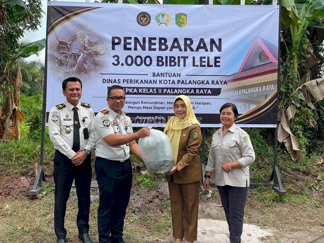 Dukung Pembinaan Kemandirian, LPKA Palangka Raya Terima 3.000 Bibit Lele