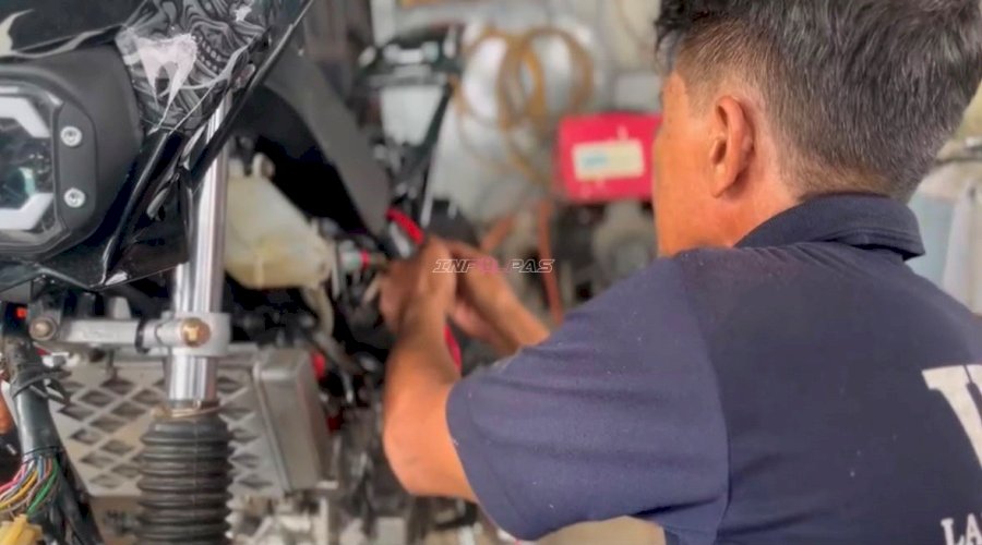 Warga Binaan Lapas Kotabaru Tingkatkan Kompetensi Kelistrikan Sepeda Motor