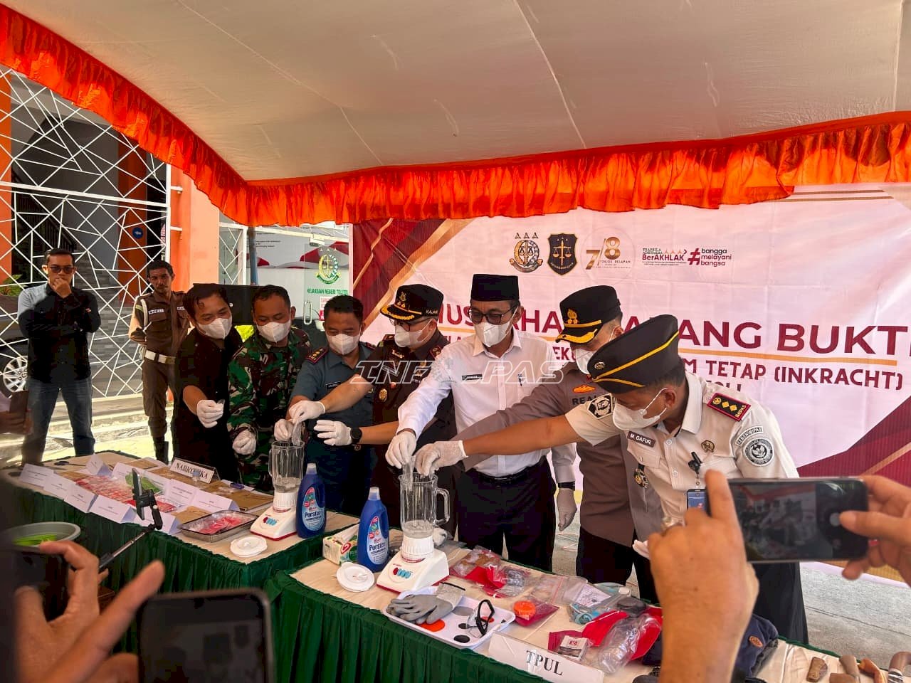 Lapas Tolitoli Hadiri Pemusnahan Barang Bukti Inkracht, Perkuat Kolaborasi APH