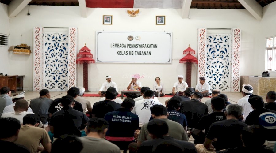 Warga Binaan Lapas Tabanan Bangun Karakter dan Nilai Spiritual lewat Dharma Wacana