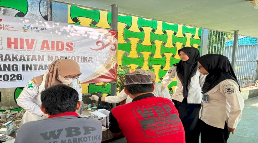 Lapas Narkotika Karang Intan bersama Puskesmas Karang Intan 1 Tingkatkan Layanan Kesehatan Warga Binaan lewat VCT Mobile HIV/AIDS