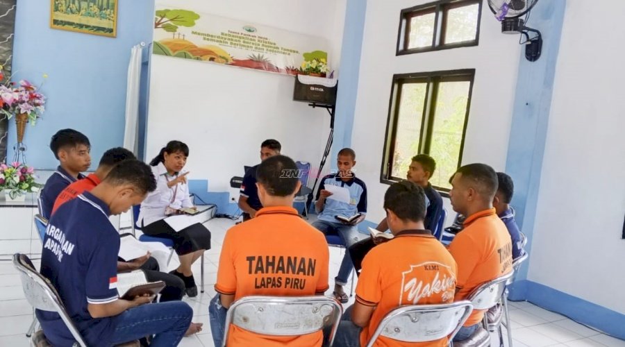 Perkuat Pembinaan Spiritual, Lapas Piru dan Kemenag Kab. SBB Tanamkan Nilai Iman bagi Warga Binaan Kristen