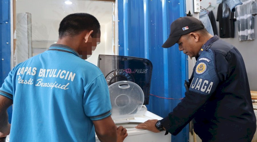 Layanan Penatu Lapas Batulicin Catat Kenaikan Tiga Kg Cucian Setiap Harinya
