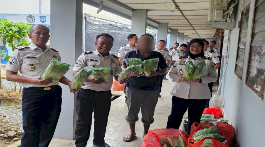 Lapas Pangkalpinang Panen Lele dan Hortikultura di Agroedupark