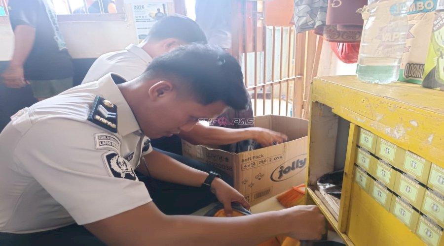 Lapas Tolitoli Gelar Razia Blok Hunian, Tegaskan Komitmen Berantas Narkoba 