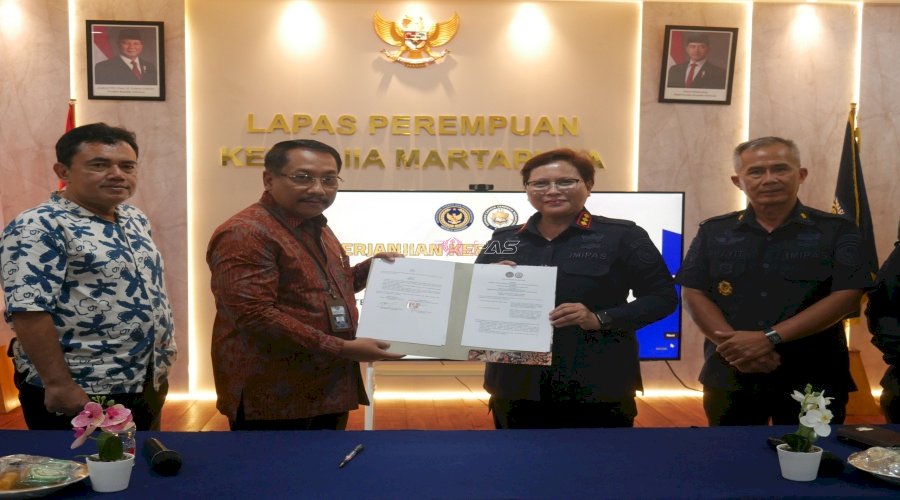 Lapas Perempuan Martapura dan Yayasan Cahaya Cendekia Nusantara Sepakati PKS Akses Bantuan Hukum Warga Binaan