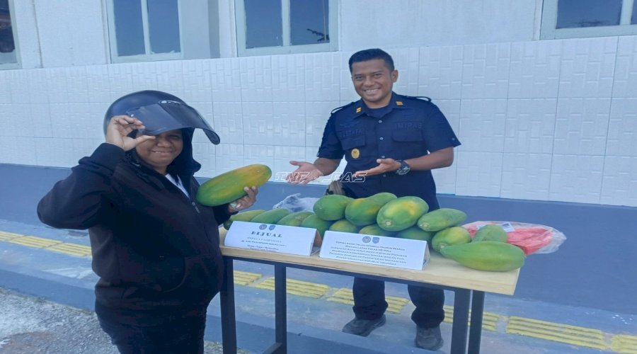 Buka Booth di Area PTSP, Lapas Piru Jual Hasil Panen Warga Binaan