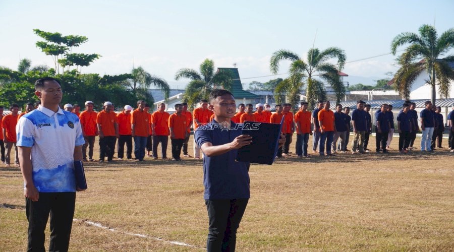 Sambut HUT Ke-81 RI, Lapas Banjarbaru Gelar Porseni Petugas dan Warga Binaan