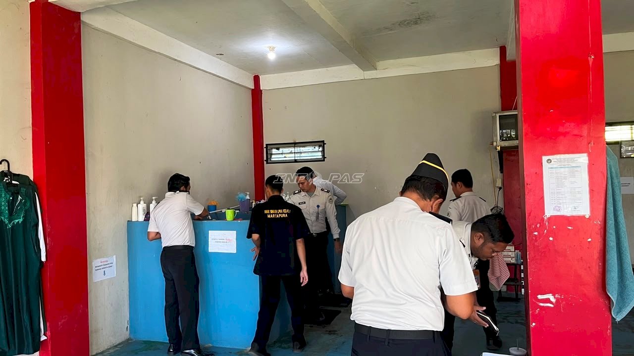 LPKA Martapura Gelar Razia Insidentil, Blok Anggrek Nihil Barang Terlarang