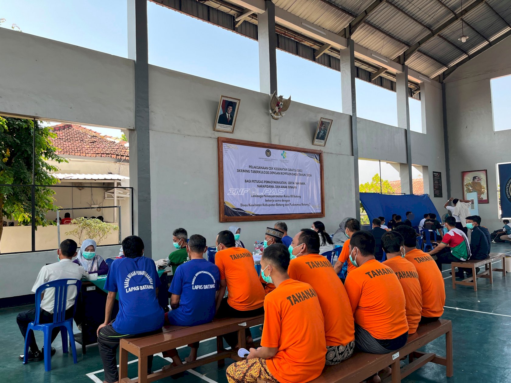 Cegah Penyakit Menular, Lapas Batang Gelar Skrining TB dan Rontgen Dada Gratis