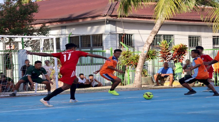 Gelar Turnamen Futsal, Lapas Ambon Semarakkan HUT Ke-81 RI 