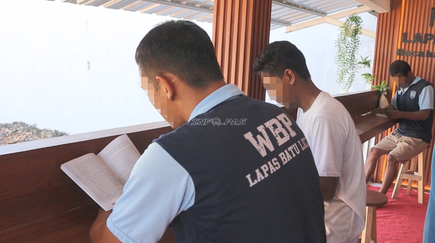 Pembinaan Literasi Terus Tumbuh, Pojok Baca Lapas Batulicin Hadir dengan Wajah Baru