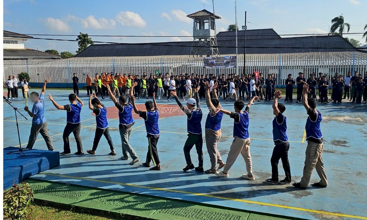 Kick Off Futsal Tandai Pembukaan Porsenap di Lapas Pangkalpinang