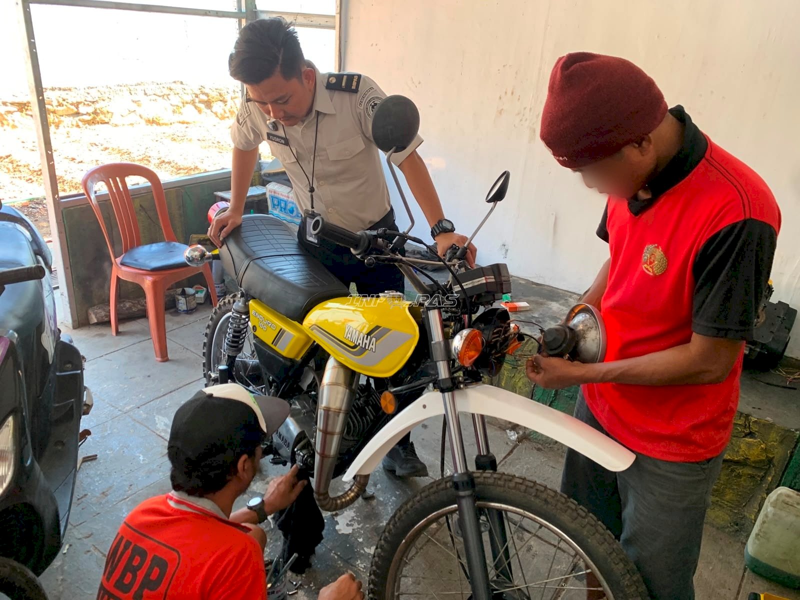 Keterampilan Body Repair Jadi Bekal Kemandirian Warga Binaan Lapas Narkotika Karang Intan