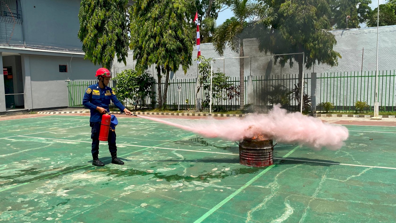 Rutan Barabai Perkuat Sigap Pas lewat Pelatihan Penanggulangan Kebakaran