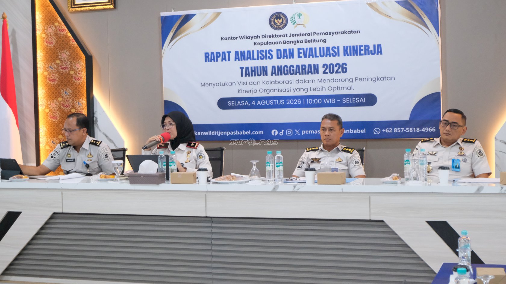 Kanwil Ditjenpas Babel Evaluasi Kinerja Semester I, Dorong Optimalisasi Kinerja UPT