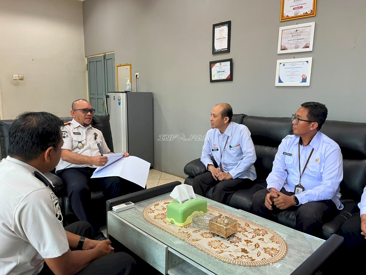 Perkuat Kolaborasi Penyediaan Data, Rutan Rantau Terima Koordinasi BPS Kabupaten Tapin