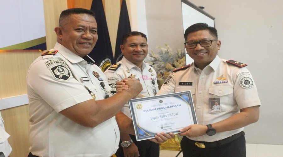 Lapas Tual Raih Tiga Penghargaan Kinerja Triwulan II Tahun 2026