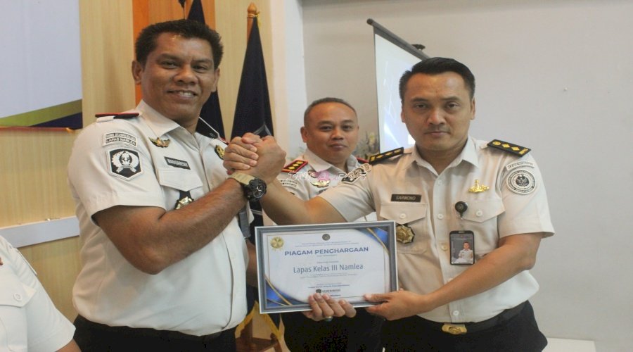  Lapas Namlea Raih Predikat Pembinaan dan Produk Warga Binaan Terbaik se-Maluku