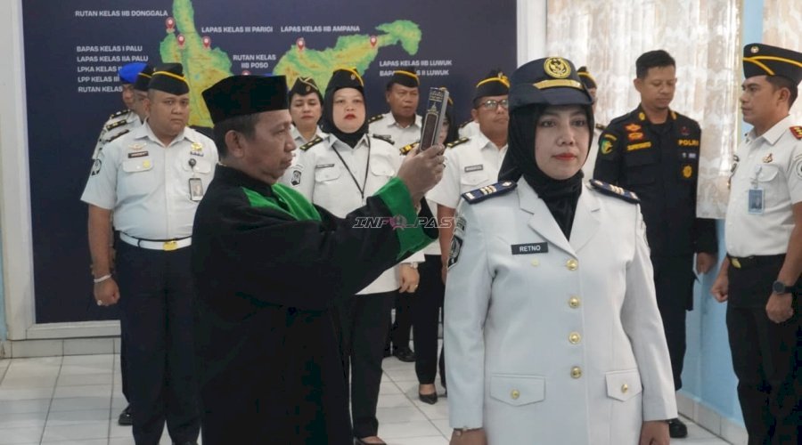 Lantik Pejabat Manajerial, Kakanwil Ditjenpas Sulteng Dorong Adaptasi Cepat dan Inovasi Layanan Pemasyarakatan