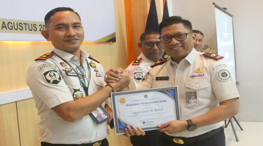 Dari Anev Kanwil Ditjenpas Maluku, Lapas Wahai Boyong Predikat Ganda