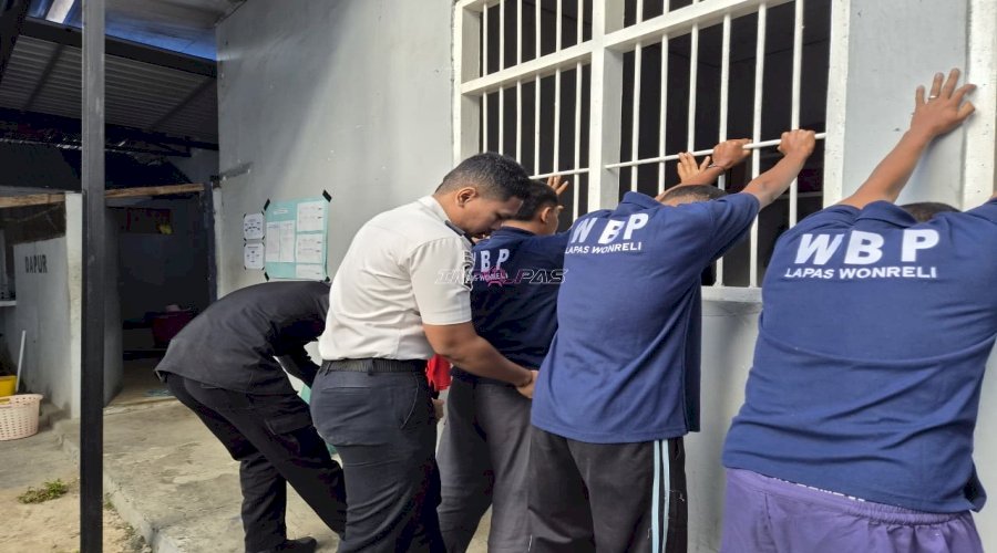 Lapas Wonreli Laksanakan Razia Menyeluruh, Cegah Masuknya Barang Terlarang