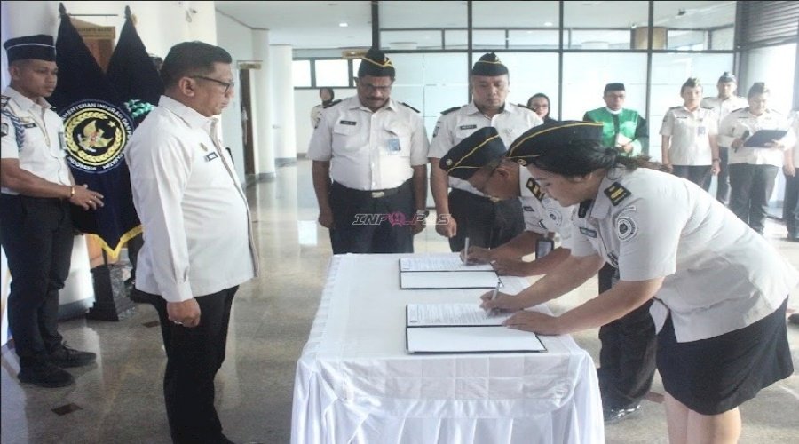 Tingkatkan Kinerja Pemasyarakatan, Kakanwil Ditjenpas Maluku Lantik Pejabat Non-Manajerial