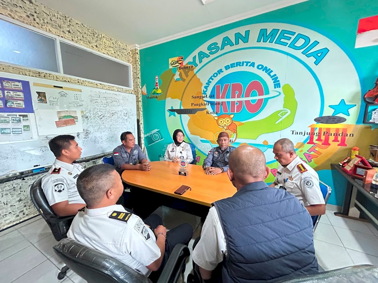 Perkuat Sinergi Publikasi, Kakanwil Ditjenpas Babel Jalin Silaturahmi dengan KBO Babel