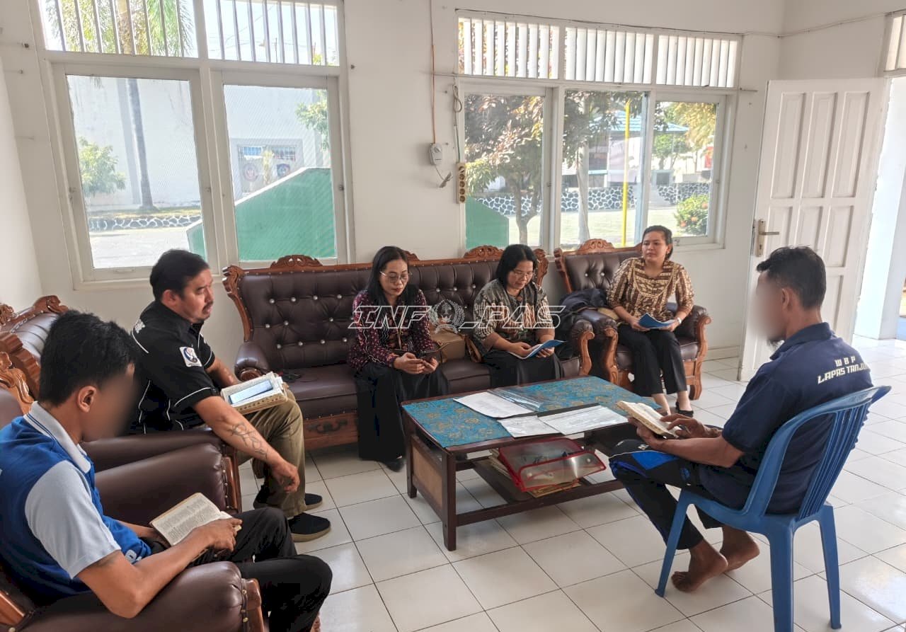 Lapas Tanjung Gandeng Kemenag dan Pendeta Bina Rohani Warga Binaan