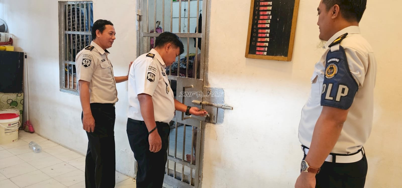 Perkuat Pengamanan, Lapas Pangkalpinang Rotasi Gembok Hunian