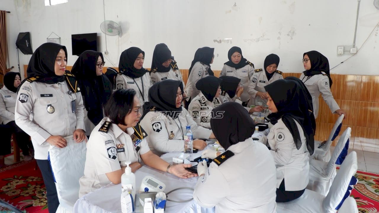 Lapas Perempuan Palembang Gelar Cek Kesehatan Gratis Sambut HUT RI Ke-81