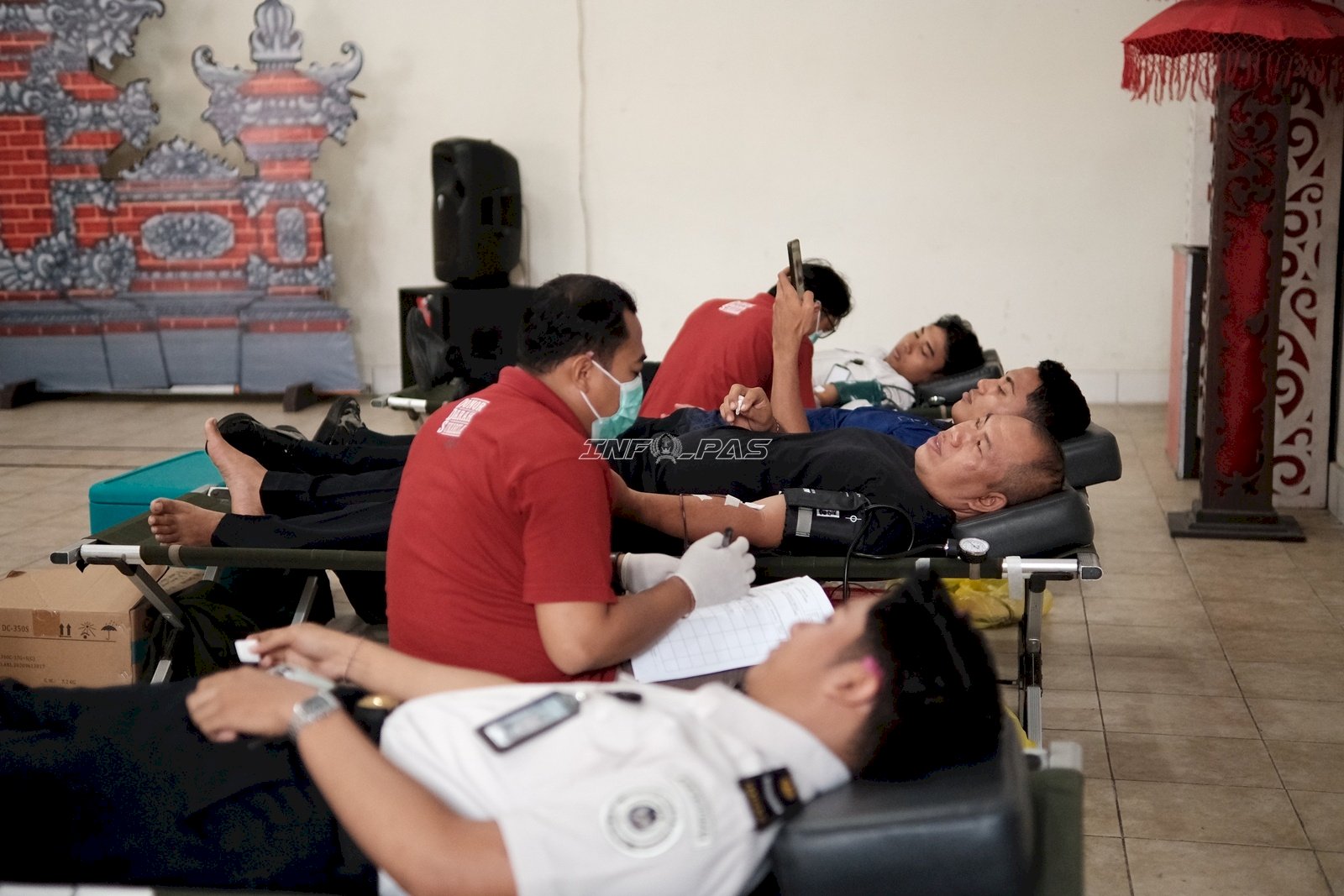 Lapas Tabanan Sumbang 15 Kantong Darah Sambut HUT Ke-81 RI
