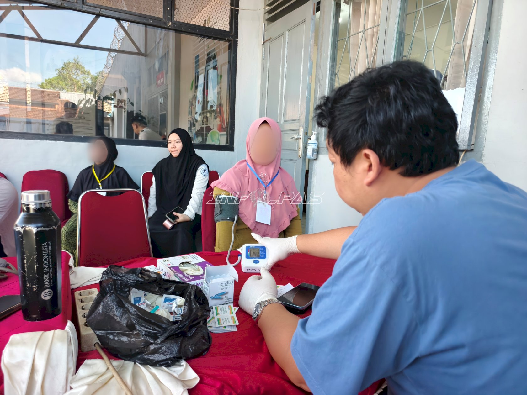 Lapas Tanjungpandan Gelar Donor Darah dan Cek Kesehatan Sambut HUT Ke-81 RI