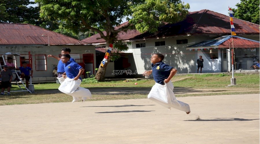 Petugas dan Warga Binaan Lapas Ambon Perkuat Kebersamaan lewat Olahraga dan Lomba Tradisional