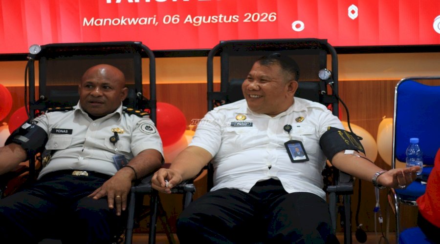 Semarak HUT Ke-81 RI, Ditjenpas dan Ditjenim Papua Barat Kolaborasi Donor Darah untuk Masyarakat