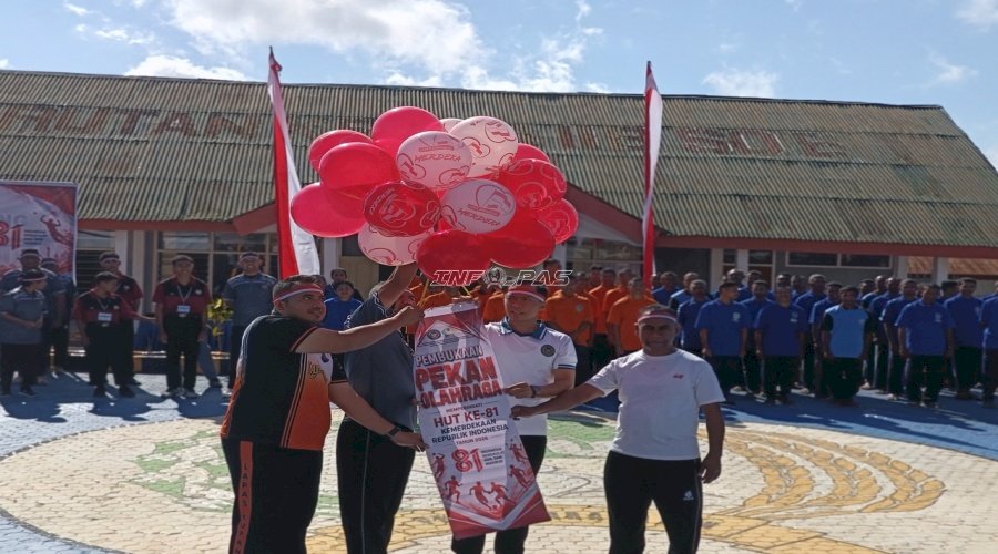 Rutan SoE Buka Pekan Olahraga Sambut HUT Ke-81 RI