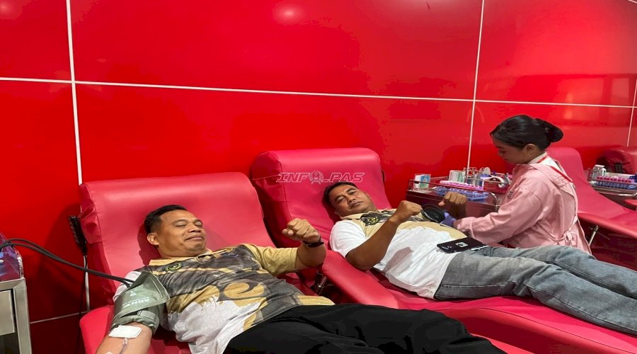 Lapas Surabaya Bergerak untuk Kemanusiaan lewat Donor Darah